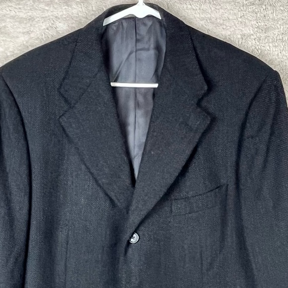 CORNELIANI Made In Italy Wool Cashmere Herringbone Blazer 42R - Picture 2 of 16